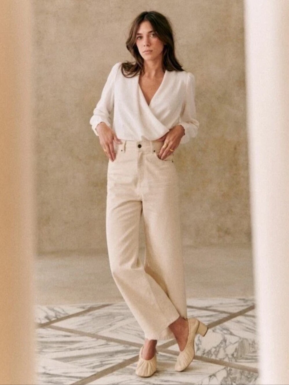 Sezane Abelia Blouse Ecru - Picture 2 of 12